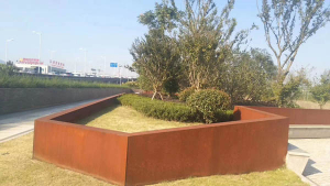 普兰店耐候钢挡土墙